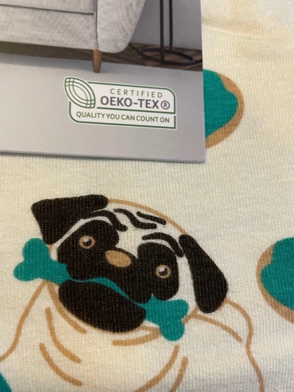 Serra Pug Pajamas, Pug Mom, Pug life. Like new size large (12-14). Loungewear. - Picture 5 of 6